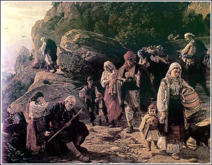 Урош Предић - "Босански бегунци" - Срби прогањани од католика и муслимана